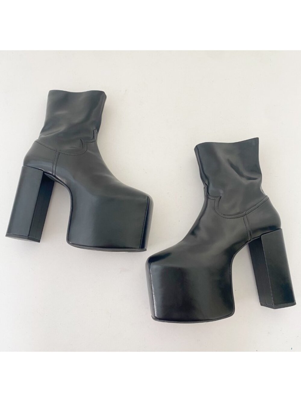 New Jeffrey Campbell the Dare Platform Boots Shoes Black